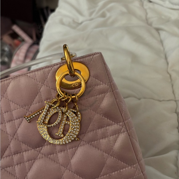 Dior Pink Quilted Mini Bag with Gold Accents - Picture 5 of 11